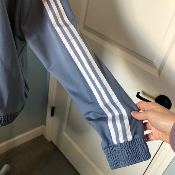Adidas Light Blue Three Stripe Track Jacket. Size XL - Picture 7 of 12